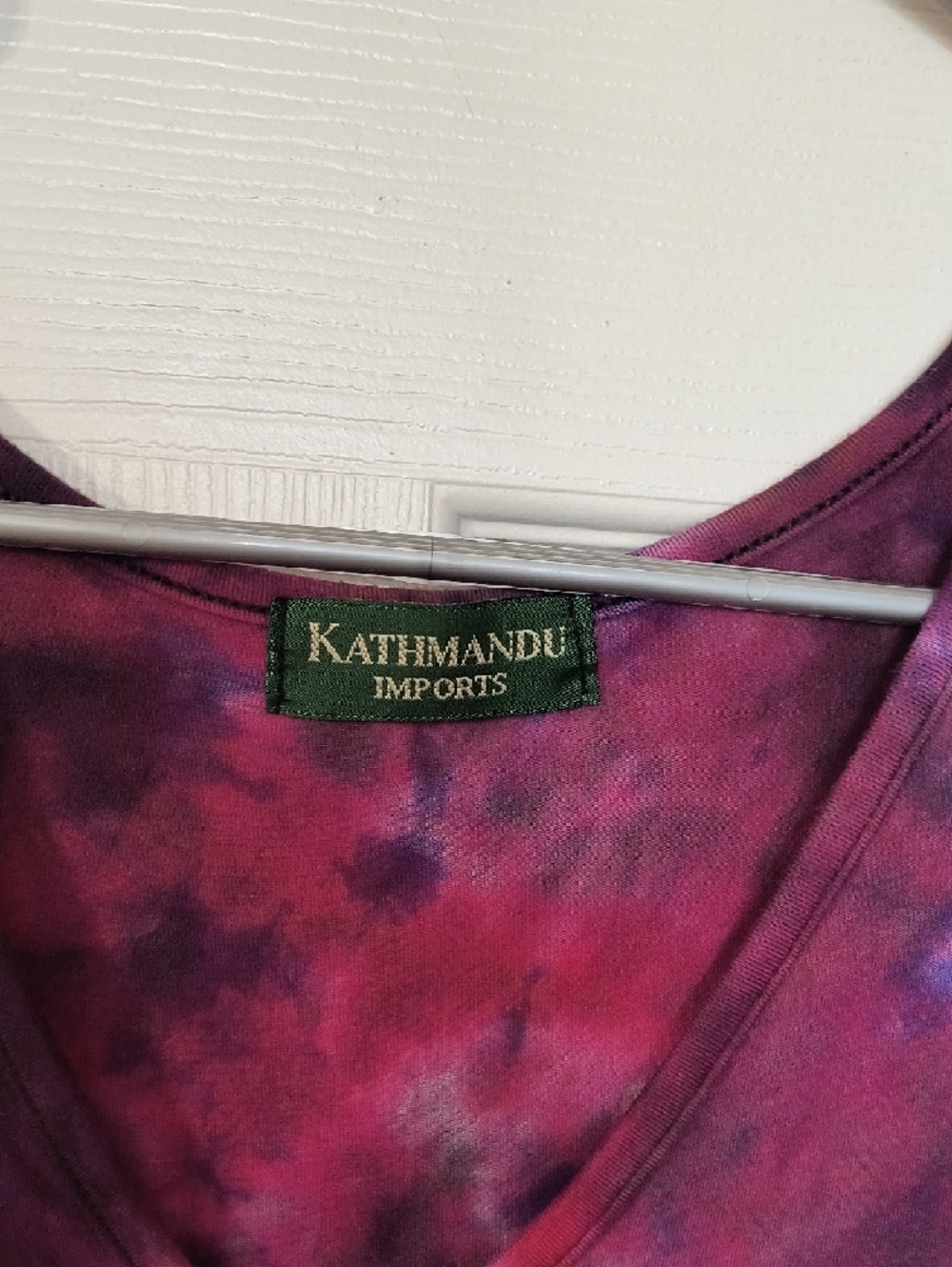 Kathmandu Purple and Pink Tie-Dye V-Neck Dress - Picture 2 of 4